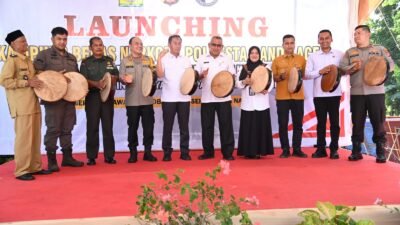 Pj Bupati Aceh Besar Hadiri Launching KBN Polresta Banda Aceh di Gampong Pasie Lubuk