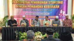 Sekda Aceh Besar Buka Rapat Koordinasi Percepatan Penurunan Stunting