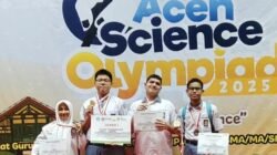 Tiga Siswa SMAN 3 Banda Aceh Raih Medali Emas pada Lomba POSI 2025