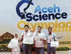 Tiga Siswa SMAN 3 Banda Aceh Raih Medali Emas pada Lomba POSI 2025